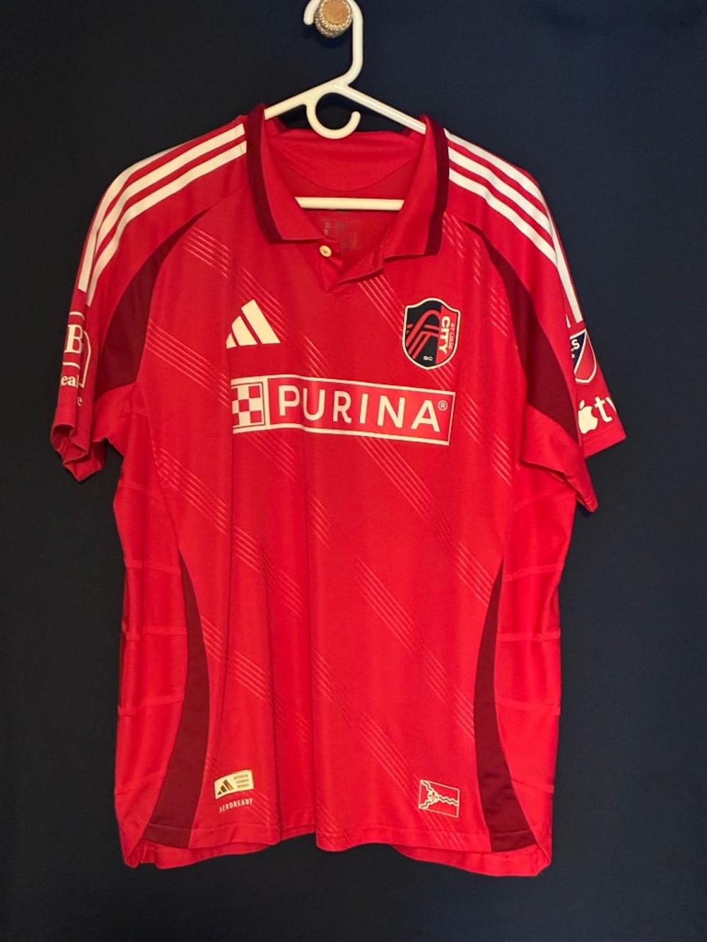 STL City SC Authentic Adidas 'Forever City Red' Jersey - 2025/2026 Seasons